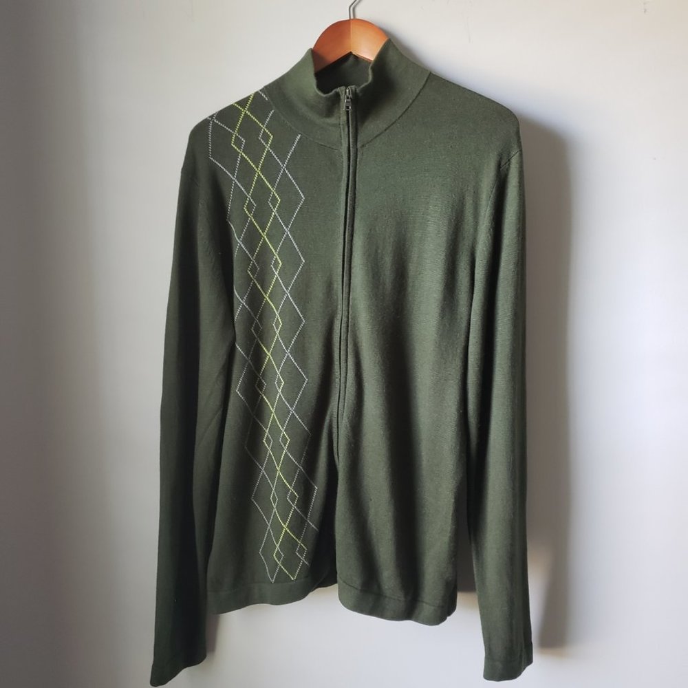 Banana Republic silk /cashmere zipper up Sweater. M